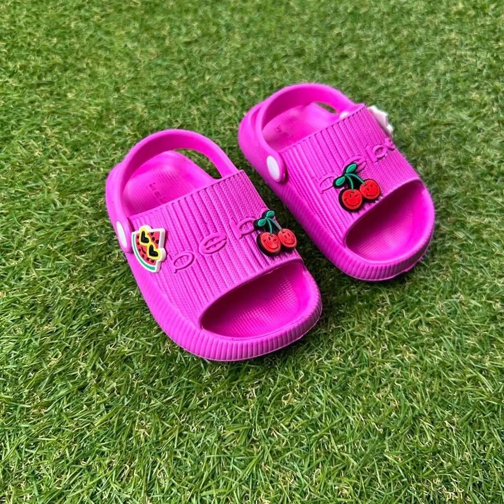Bebe Women's Pink and Purple Sandals